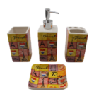 L1262 PT Escova 12X26 PT Sabonete Liq 19X2 Copo Escova 12X26 Saboneitera 3X12 AMARELO